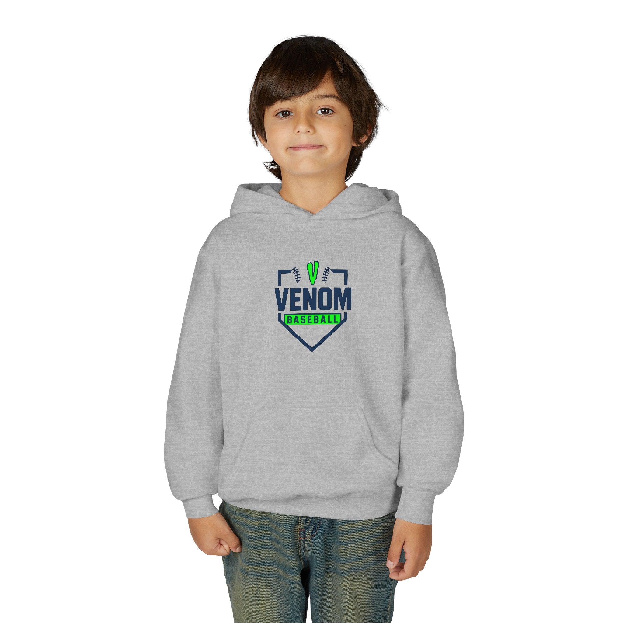 Venom Clothing - Baseball Youth Hooded Sweatshirt