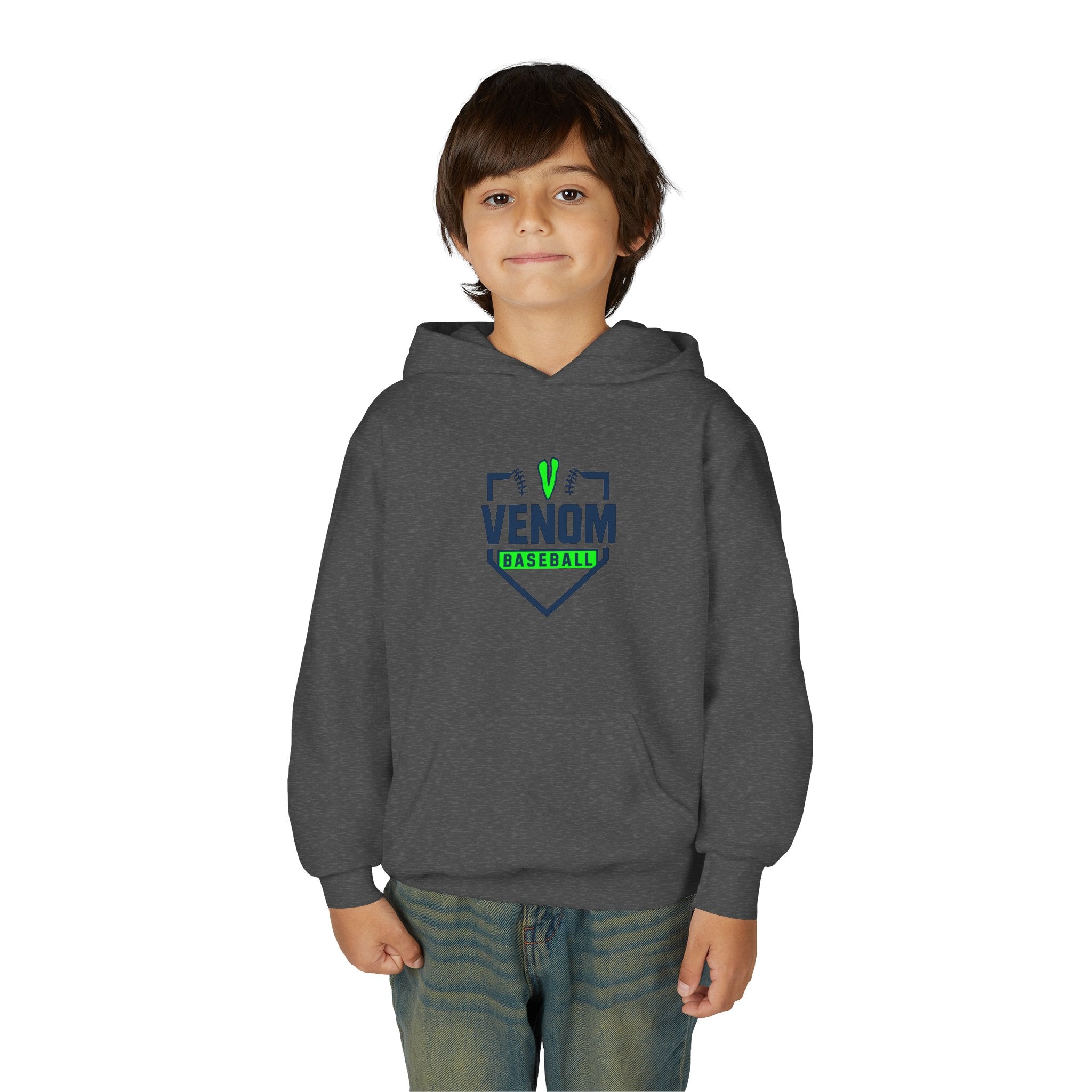 Venom Clothing - Baseball Youth Hooded Sweatshirt