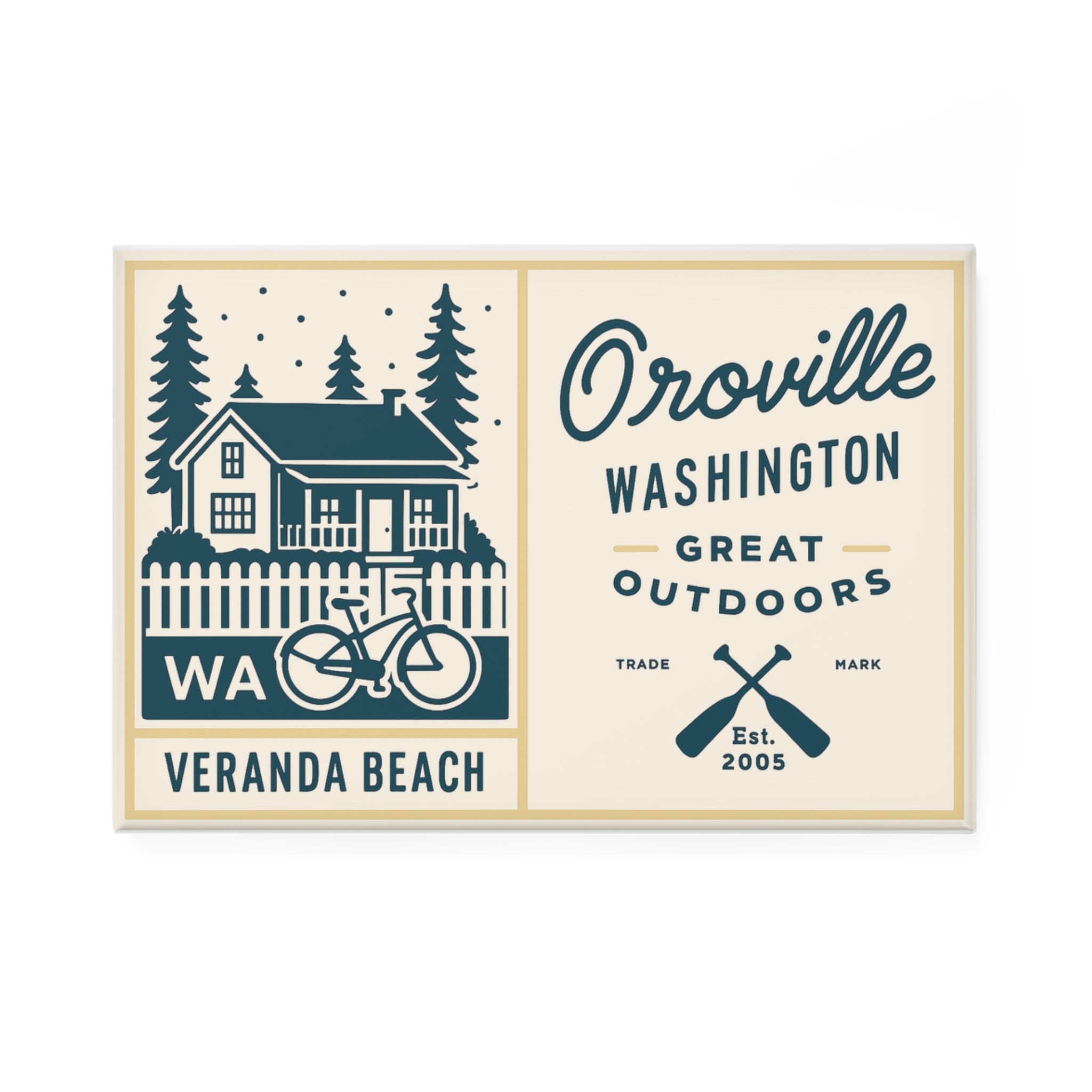 VB Decor - Oroville Fridge Magnet