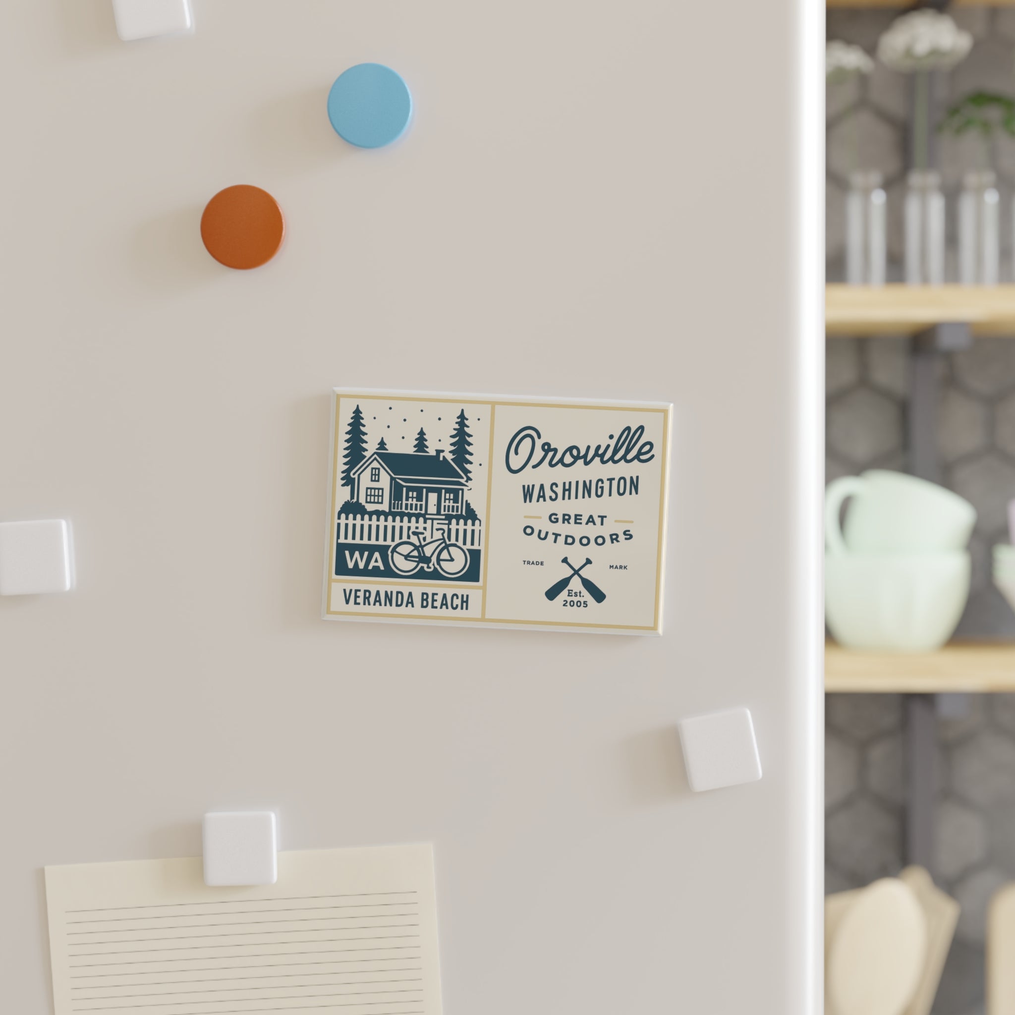 VB Decor - Oroville Fridge Magnet
