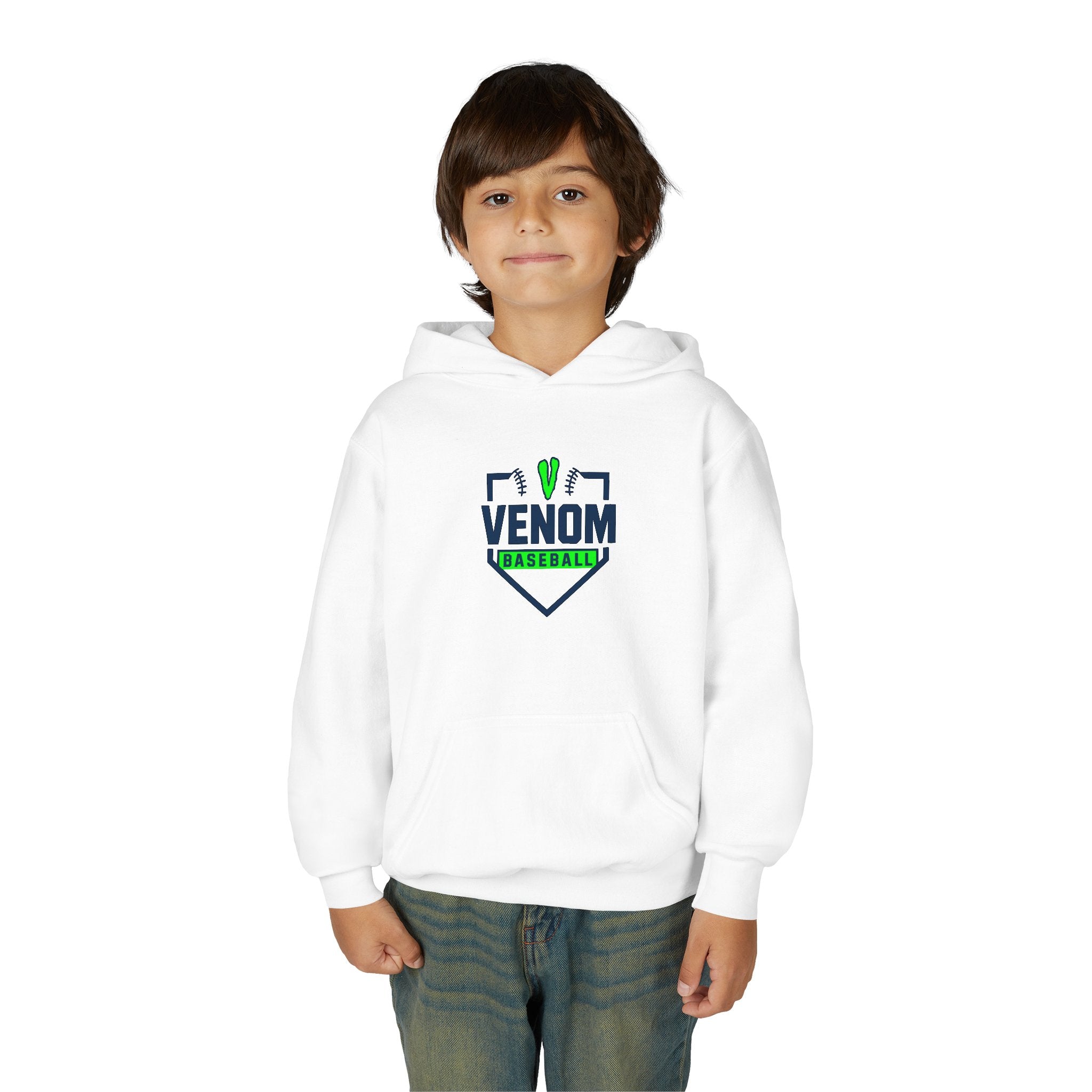 Venom Clothing - Baseball Youth Hooded Sweatshirt